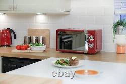 Russell Hobbs Manual Microwave RHMM701R 17L 700W Red with 5 Power Levels