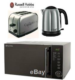Russell Hobbs Microwave Kettle and Toaster Set Jug Kettle & 2 Slot Toaster New