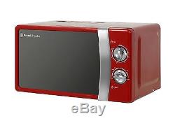 Russell Hobbs Microwave Kettle and Toaster Set Jug Kettle & 4 Slice Toaster Red