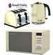 Russell Hobbs Microwave Kettle And Toaster Set Jug Kettle & 4-slot Toaster Cream