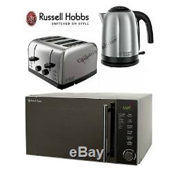 Russell Hobbs Microwave Kettle and Toaster Set Jug Kettle & 4 Slot Toaster New
