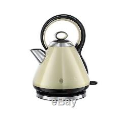 Russell Hobbs Microwave Kettle and Toaster Set Pyramid Kettle & Cream Toaster
