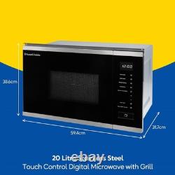 Russell Hobbs RHBM2002SS Built in Digital Microwave Oven & Grill Stainless Steel