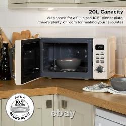 Russell Hobbs RHM2026C Solo Microwave Oven Digital Control 20L 800w Cream