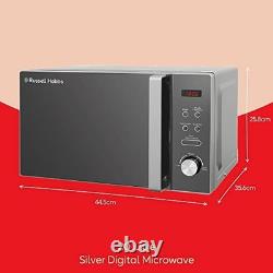 Russell Hobbs RHM2076B 20L 800W Microwave, 5 Power Levels, Auto Defrost, Black