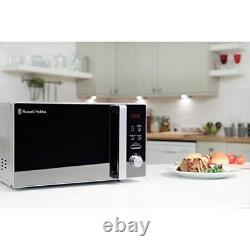 Russell Hobbs RHM2076B 20L 800W Microwave, 5 Power Levels, Auto Defrost, Black