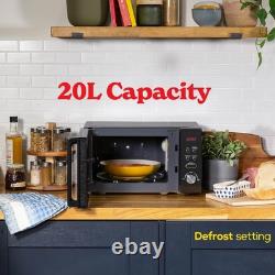 Russell Hobbs RHM2076B 20 Litre 800 W Black Digital Solo Microwave with 5 Power