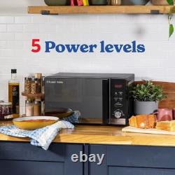 Russell Hobbs RHM2076B 20 Litre 800 W Black Digital Solo Microwave with 5 Power