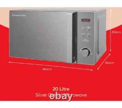 Russell Hobbs RHM2076S Solo Microwave Oven Digital Control 20L 800W Silver