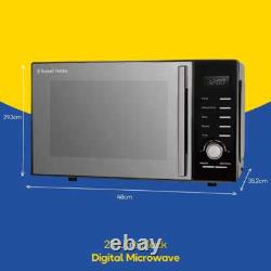 Russell Hobbs RHM2348B 23L 800W Solo Microwave Black, 5 Power Levels