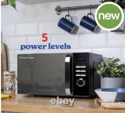 Russell Hobbs RHMD830MB 20L Digital Microwave Oven Compact Solo 800W Black