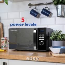 Russell Hobbs RHMD830MB 20L Digital Microwave Oven Compact Solo 800w Black