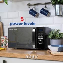 Russell Hobbs RHMD830MB 20L Digital Microwave Oven Compact Solo 800w Black