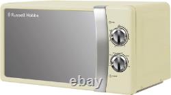 Russell Hobbs RHMM701C 17L 700W Cream Solo Manual Microwave with 5 Power Levels
