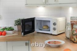 Russell Hobbs RHMM701C 17L 700W Cream Solo Manual Microwave with 5 Power Levels