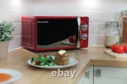 Russell Hobbs RHMM701R 17 Litre 700 W Red Solo Manual Microwave with 5 Power Lev