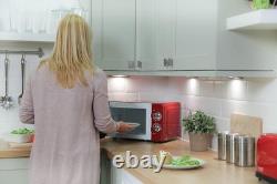 Russell Hobbs RHMM701R 17 Litre 700 W Red Solo Manual Microwave with 5 Power Lev