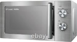Russell Hobbs Stainless Steel Microwave 20 Litre 800W Solo Manual, 5 Power Levels