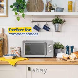 Russell Hobbs Stainless Steel Microwave 20 Litre 800W Solo Manual with 5 Power L