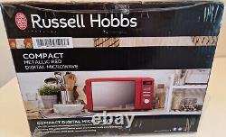 Russell Hobs 800w Metalic Red Digital Microwave
