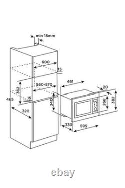 Russell Hobs Integrated Digital Microwave rhbm2001