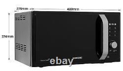 SAMSUNG Microwave MS23F301TAK/EU MWF300G Solo MWO with Healthy Cooking, 23L Black
