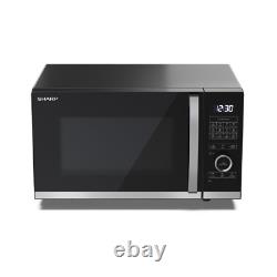 SHARP Flatbed Microwave Oven 900W 25L 1000W Grill 10 Power Level YC-QG254AU-B