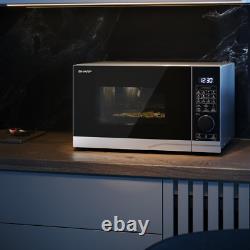 SHARP Microwave Oven with Grill and Convection 900W 25L Turntable YC-PC254AU-S