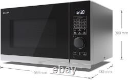 SHARP YC-PC284AU-S 28 Litre 900W Digital Combination Microwave Oven with 1250W