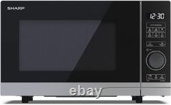 SHARP YC-PS204AU-S Compact 20 Litre 700W Solo Digital Microwave, 10 power levels