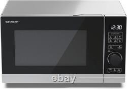SHARP YC-PS204AU-S Compact 20 Litre 700W Solo Digital Microwave, 10 power levels