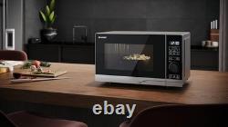 SHARP YC-PS204AU-S Compact 20 Litre 700W Solo Digital Microwave, 10 power levels