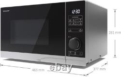SHARP YC-PS234AU-S Digital Microwave Oven ECO Mode LED Light 23L 900W Silver