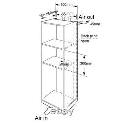 SIA BIM20SS Stainless Steel 20L Integrated Built in Microwave Oven GRADED