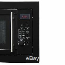 SIA BIM25BL Black 25L Integrated Built in 900W Digital Timer Microwave Oven