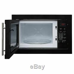 SIA BIM25BL Black 25L Integrated Built in 900W Digital Timer Microwave Oven