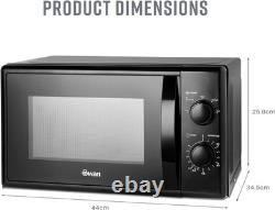 SM4420BLK Manual Microwave with 5 Power Levels, 35 Minute Timer, 700W, 20L, Blac
