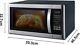 Smad 1100w 42l Large Capacity Microwave Oven With 1200w Grill Black And Silver