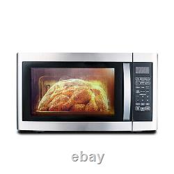 SMAD 1100W 42L Large Capacity Microwave oven with 1200W Grill Black and Silver