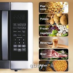 SMAD 1100W 42L Large Capacity Microwave oven with 1200W Grill Black and Silver