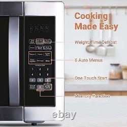 SMAD 1100W 42L Large Capacity Microwave oven with 1200W Grill Black and Silver