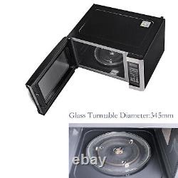 SMAD 1100W 42L Large Capacity Microwave oven with 1200W Grill Black and Silver