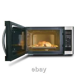 SMAD 1100W 42L Large Capacity Microwave oven with Grill Easy Clean Grey Cavity