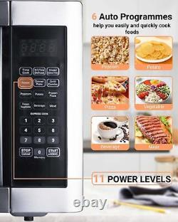 SMAD 1100W 42L Large Microwave oven with Grill Easy Clean with Turnable Tray