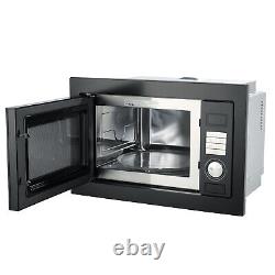 SMAD 25L Built-in Microwave Oven+Grill, 5 Power Levels, LED Display, Easy Clean