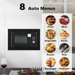 SMAD Built-in Microwave Oven 800W with Grill 20L 8 Auto Menus LED Display