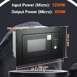 SMAD Built-in Microwave Oven with Grill 20L 95 mins kitchen timer LED Display