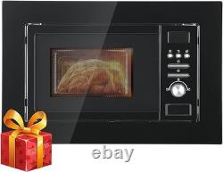 SMAD Integrated Microwave with Grill Function, 800W, 20L Capacity, Black UK