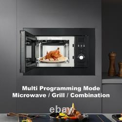 SMAD Integrated Microwave with Grill Function, 800W, 20L Capacity, Black UK