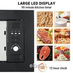 SMAD Integrated Microwave with Grill Function, 800W, 20L Capacity, Black UK